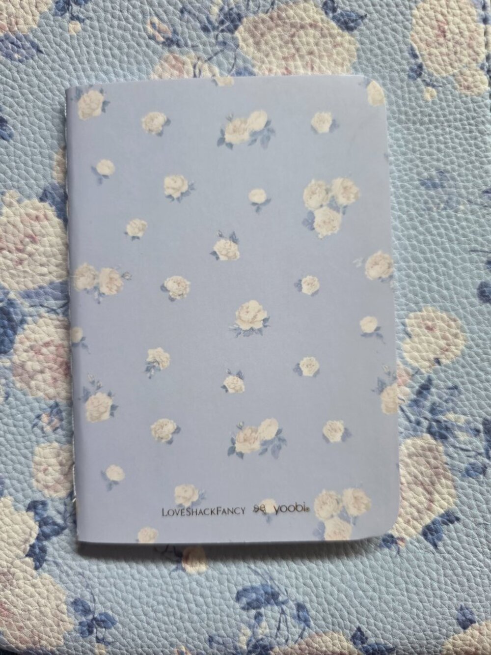 LoveShackFancy x Target Everblooming Rosettes Pencil Case Blue mini journal lot - Picture 3 of 3